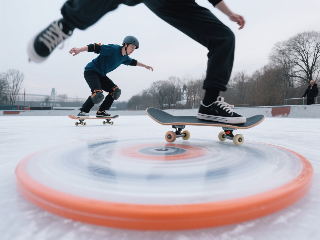 滑板是一项追求速度与技巧的街头运动，而旋